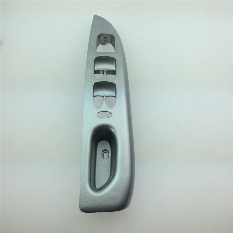 For Chery QQ3 Car Door Armrest Cover Accessories Electric Glass Lifter Switch Panel Silver