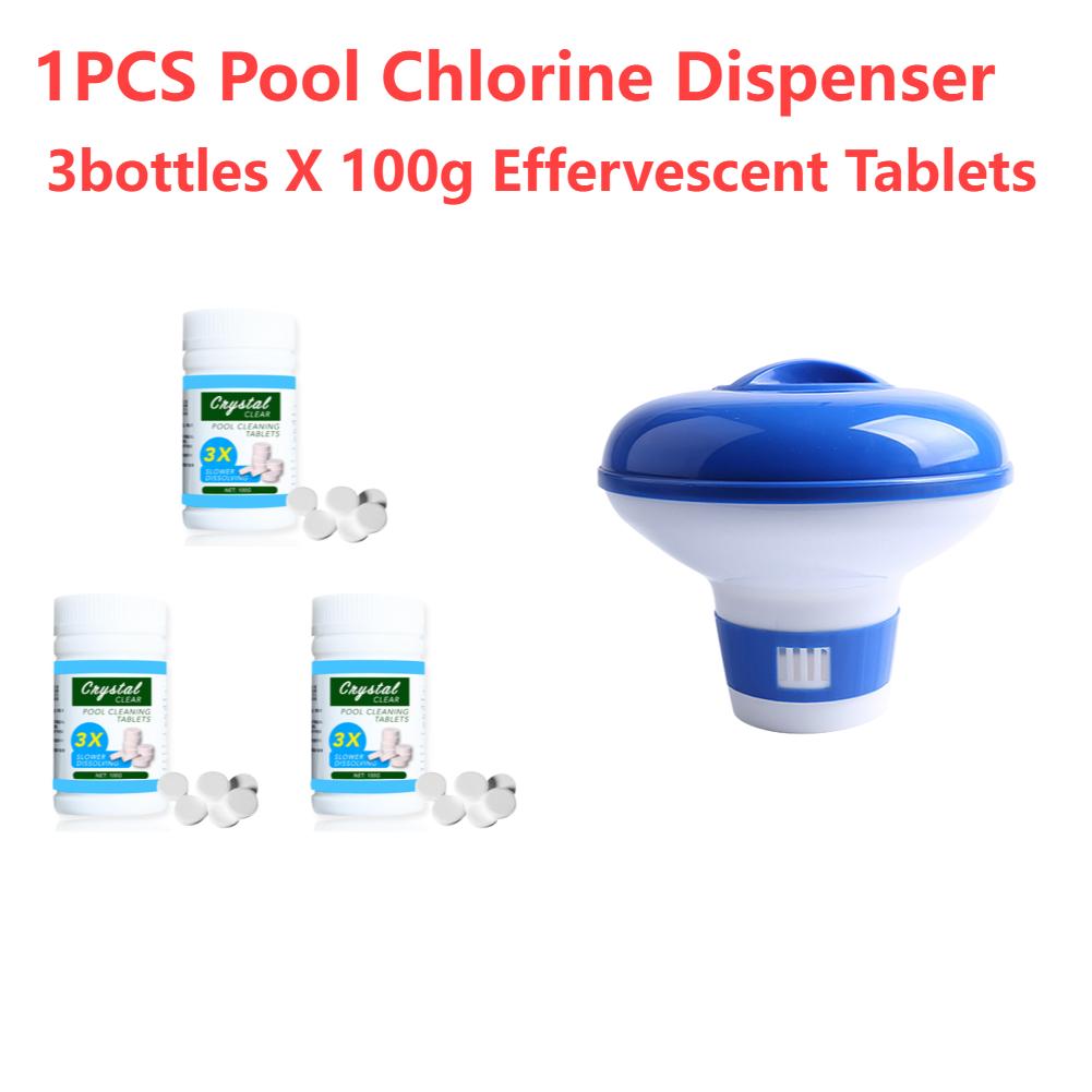 Swimming Pool Floating Chlorine Dispenser Disinfection Automatic Applicator Pump Pill Disinfecting Box Spa Pool Accessories