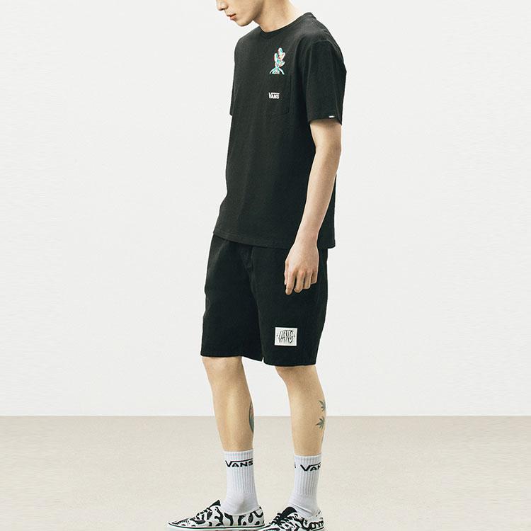 Vans X Duyanaizi Collaboration Loose Casual Woven Shorts Men Shorts Black VN0A5F45BLK