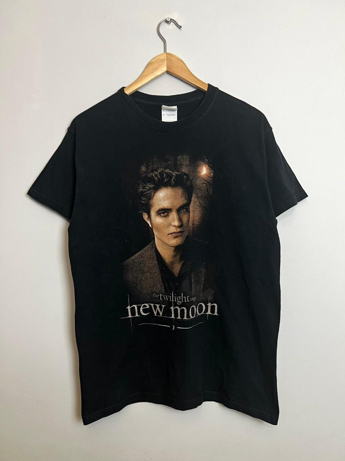Edward Twilight New Moon Movie Horror Tshirt Vintage Y2k Unisex T-Shirt L
