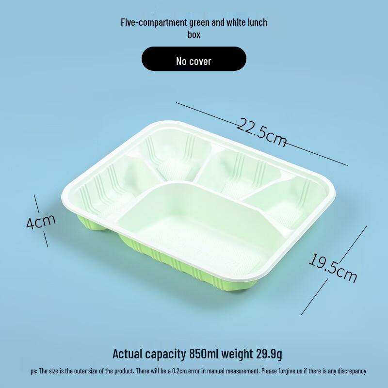 MOLUONA Divided Disposable Plastic Meal Boxes