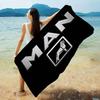 M-Man Truck Logo Microfiber Beach Towel Absorbent Quick Dry Soft Yoga Swimming Resort Mountain Climbing Towel