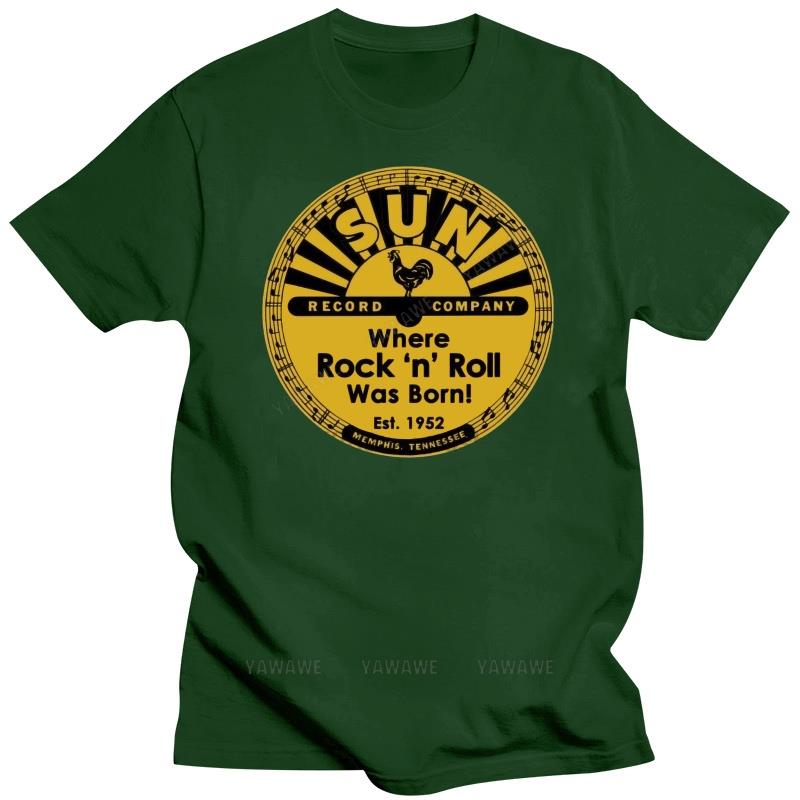 Humor T-shirt Vintage Style Man Cotton Short Sleeve Sun Records 6 Men T Shirt Fashion Print Tshirts Male Casual Tee-shirt