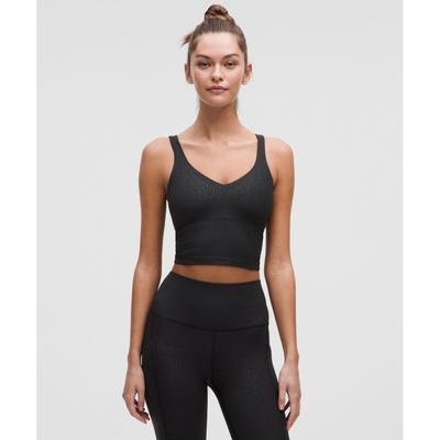 Align  TAnk Top  Light Support  A B Cup Ripple emBoss BlAck