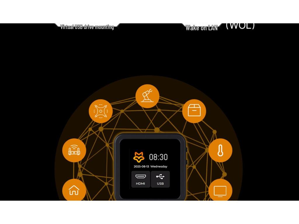 Luckfox PicoKVM 8GB Remote Desktop Tool for Wireless Industrial Computer Control