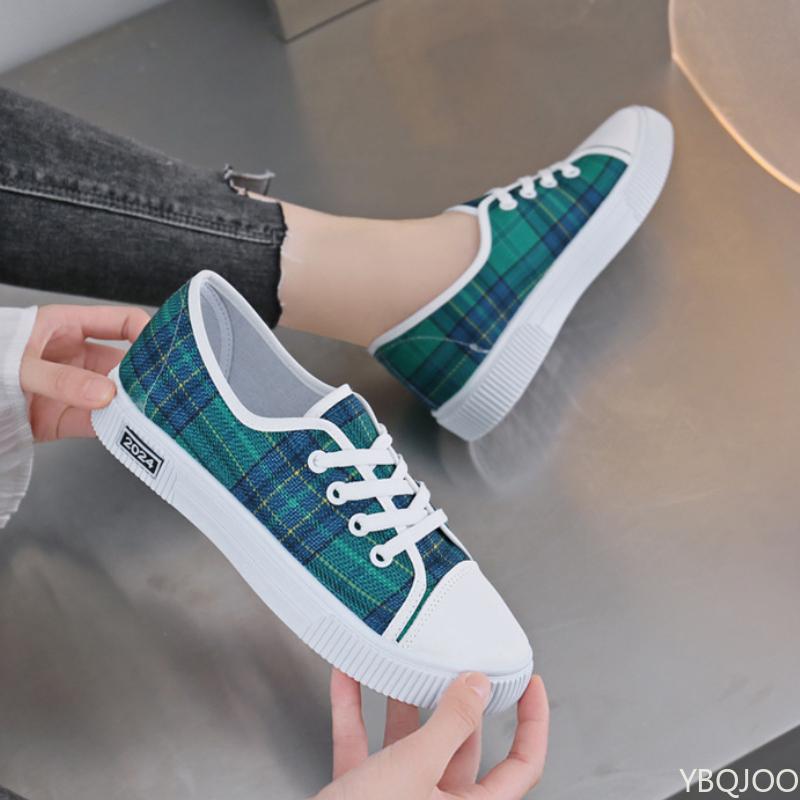 Women's Canvas Shoes New Fashionable Breathable Striped Design Comfortable Flat Sports and Leisure Shoes Zapatos Mujer Sneakers