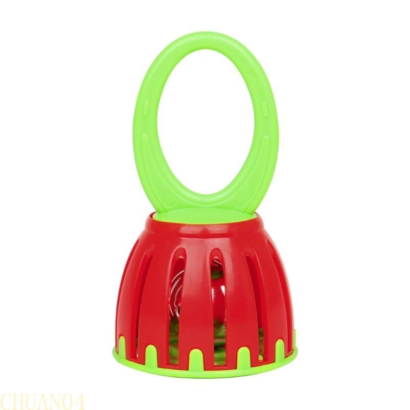 

A1A2 Oval Handle Baby Cage Bells Shaker Toy Safe Early Training Handheld Handle Style Detachable Baby Bells for Child Baby