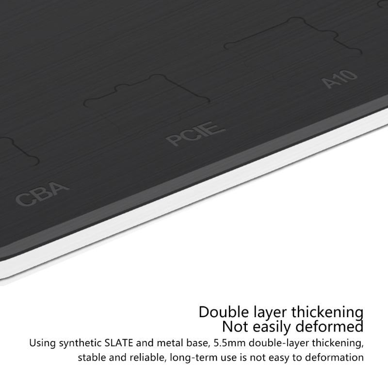 Synthetic Stone and Metal Mobile Repair Clamp PCB Maintenance Support Platform With Integrated Chip Slot for Technicians