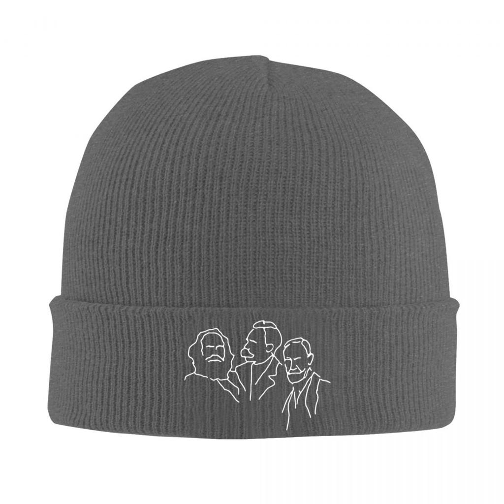Karl Marx Beanie Hats Nietzsche Freud Skullies Beanies Outdoor Sport Thermal Elastic Men Women Caps Autumn Custom Fashion Hats
