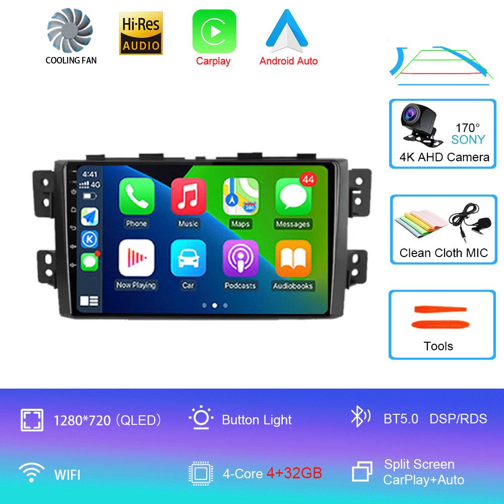 

Автомобильное радио Android 14 Carplay для Kia Borrego Mohave 2008 2009 - 2015 Навигация GPS Мультимедийный проигрыватель стерео WiF+4G 360 Камера BT
