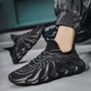 2024 Summer New Fly-woven Men's Shoes, Casual Breathable Student Sports Shoes, Fashionable Volcano Shoes, Trendy Coconut Shoes
