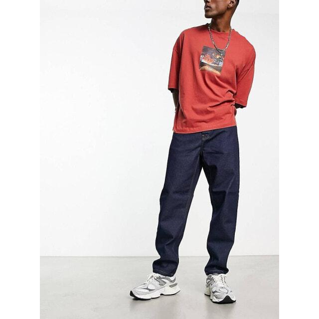 

Синие зауженные джинсы свободного кроя Carhartt WIP newel однотонные