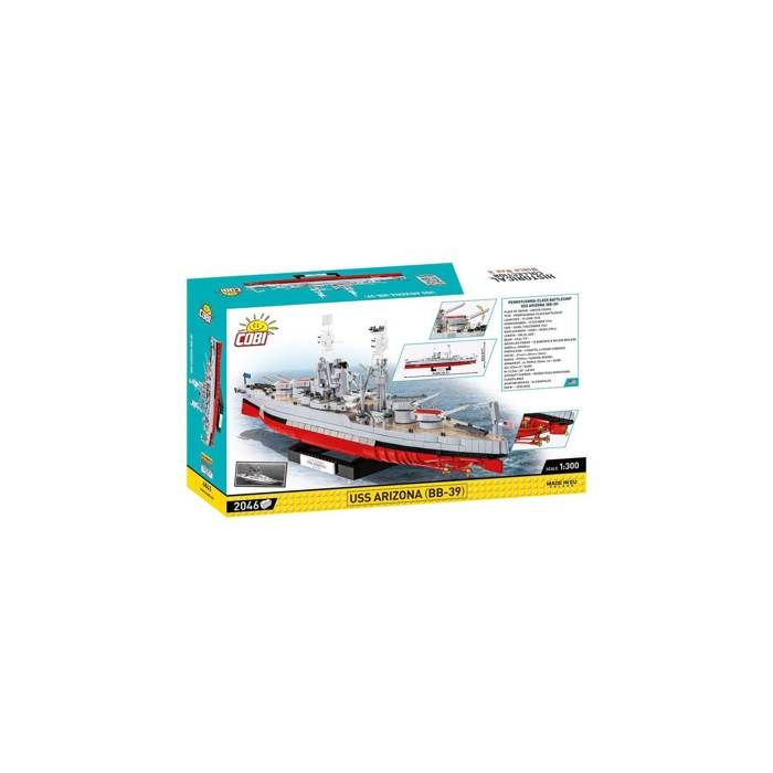 Maquette de bateau - COBI - USS ARIZONA (BB-39) - Gris - 1 pièce - À partir de 10 ans