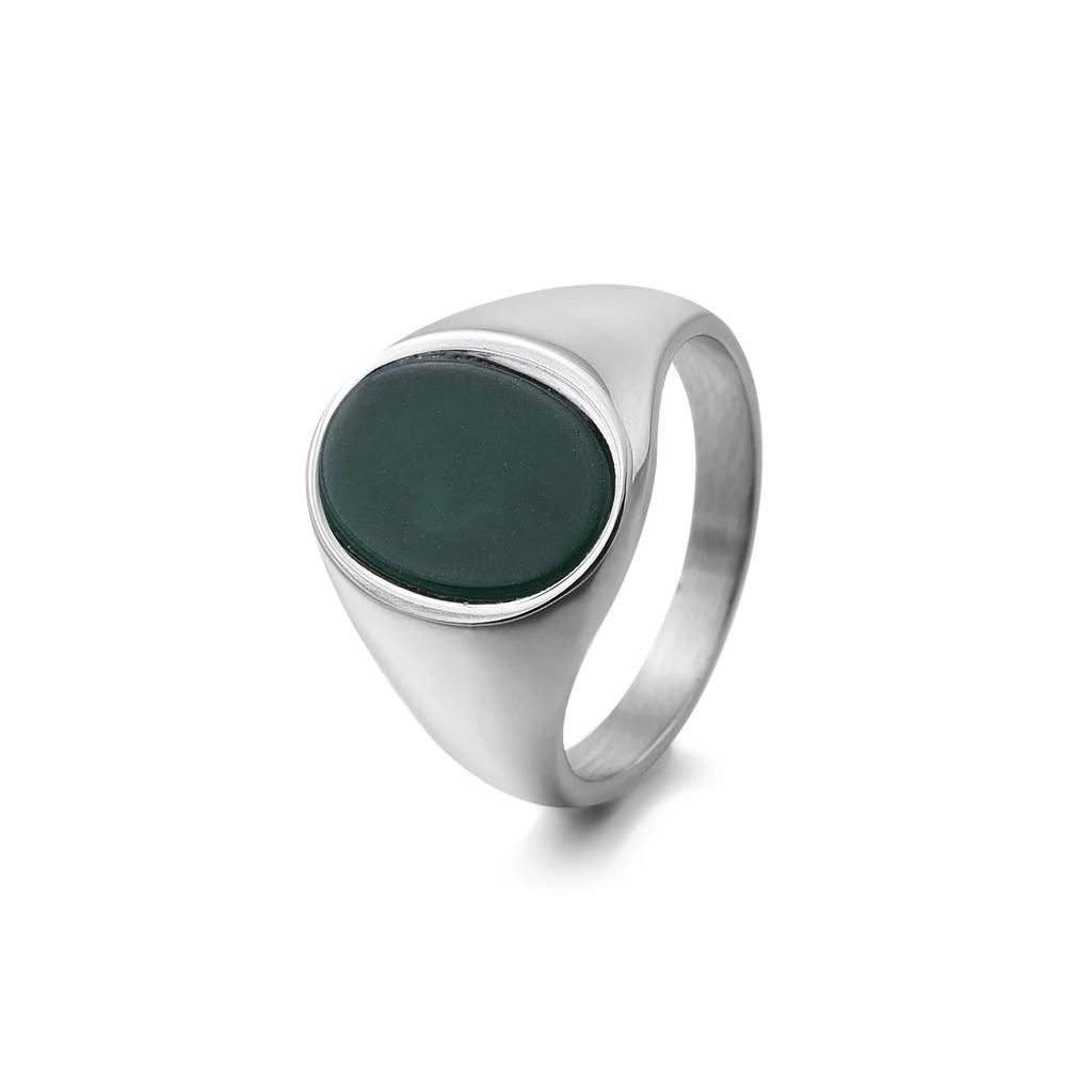 R3326 Men's/Women High Quality 316LStainless Onyx Rings Classic Fashion Trend Jewelry Products