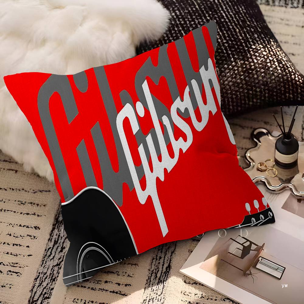 G-Gibson Music Personalized Picture Text Home Decorative Pillows Household Gifts 45X45Cm