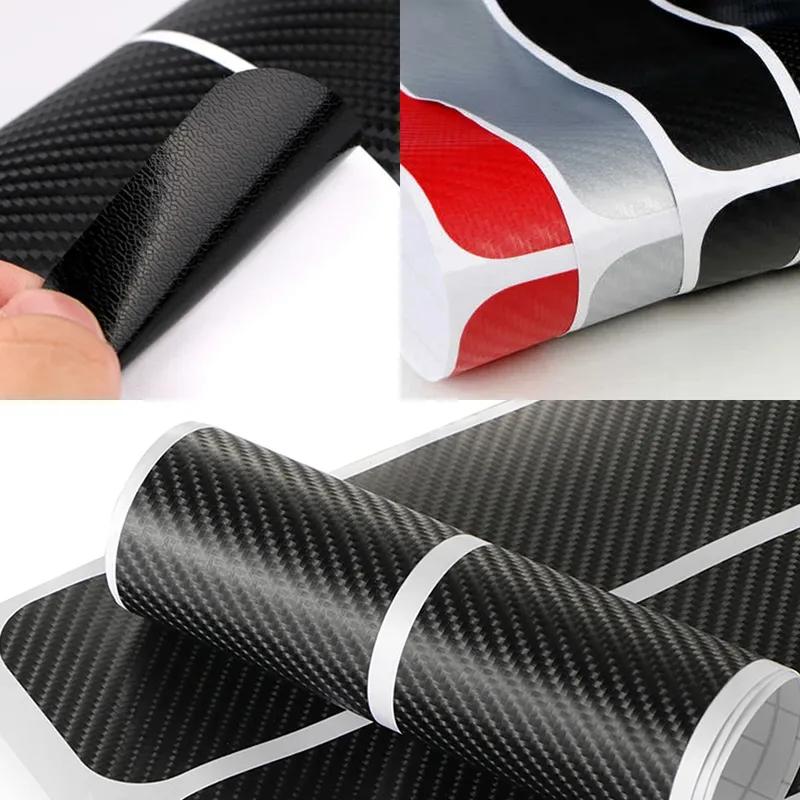 For Tesla Model 3 Y S X 2014- Car Door Sill Stickers PVC Decorative Decals Auto Exterior Threshold Protective Accessories