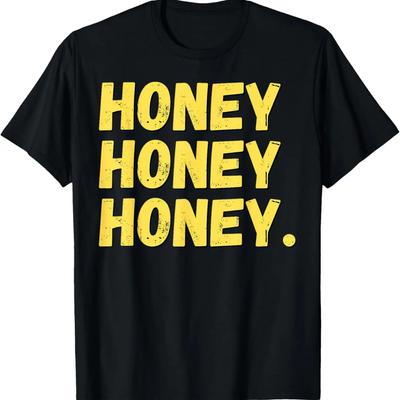 Yellow and Black Honey Bees Vintage Distressed Cool Design T-Shirt