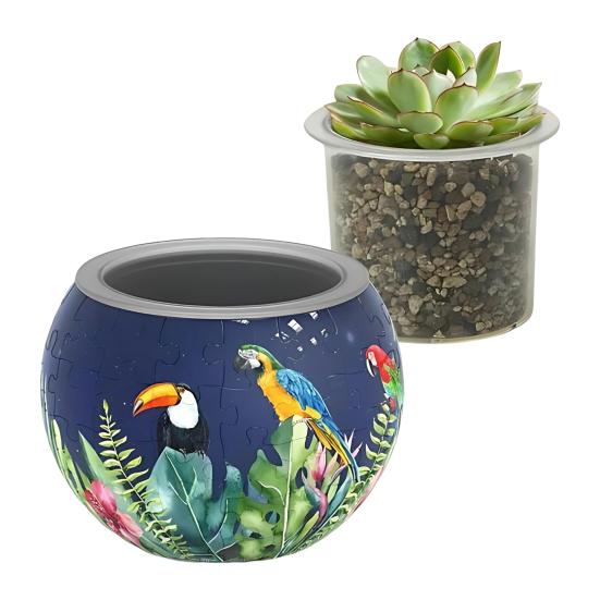 

3D Пазл Кашпо Сделай сам Цветочный горшок Соединяющиеся элементы пазла Кашпо для суккулентов для декора дома, офиса, стола, комнатное кашпо для кактусов B