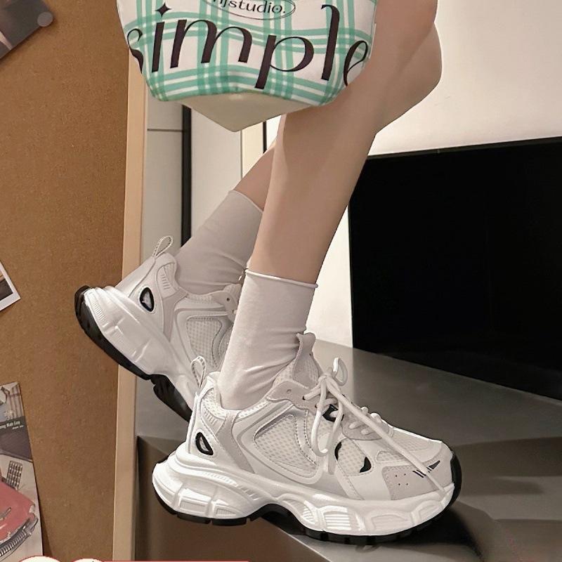 

Dad shoes women s spring new women s shoes versatile platform white shoes heightening thin sports shoes 40