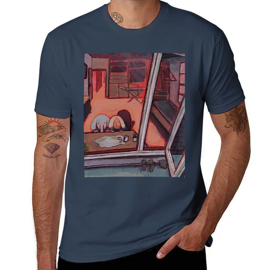 My Melancholy Elephant In Front Of A Broken Cup Tshirt Gym Wear Breathable Short Sleeve Tee