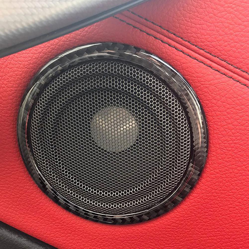 Carbon Fiber Car Center Console Gear Control Button Panel Frame Trim Stickers For BMW 3 Series E90 2005-2012 Accessories