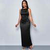 Sleeveless Plus Size Satin New In Dresses for Women Casual Maxi Long Summer Party Elegant Dress