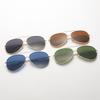 New Pilot Concave Metal Frame Sunglasses Men Women Fashion UV Protection Driving Sun Glasses Double Beam