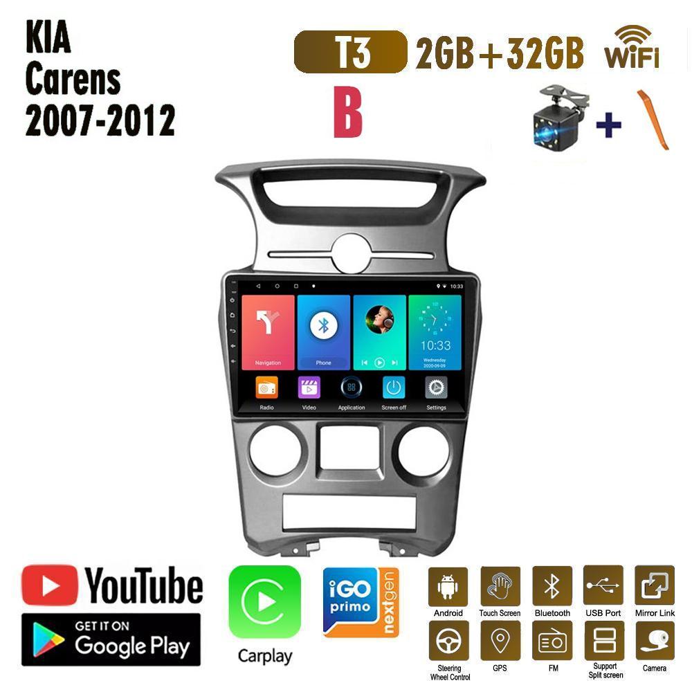 

Бездротове автомобільне радіо Carplay для KIA Carens 2007-2012 Android Мультимедійний відеоплеєр GPS-навігація WIFI 2+32 ГБ 2+32GB,B