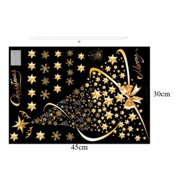 Creative Xmas Decals Large Decor Nástěnná malba Atmosféra Dekor tapety dárek