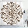 Mandala Boho Dusjforheng Fargerikt Blomstermønstret Baderomsforheng for Hjem Badekar Dekorasjon Vanntett Polyesterstoff med Kroker
