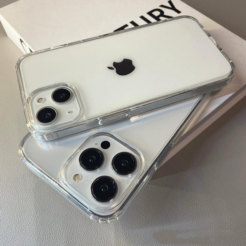 Luxury Transparent Soft Acrylic Phone Case for IPhone 16 15 14 13 12 11 Pro Max XS X XR  Mini Shockproof Protective Cover