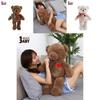 Adorable Bear Plush Toy With Heart Shaped Bowtie Soft Stuffed Teddy Bear For Girlfriend