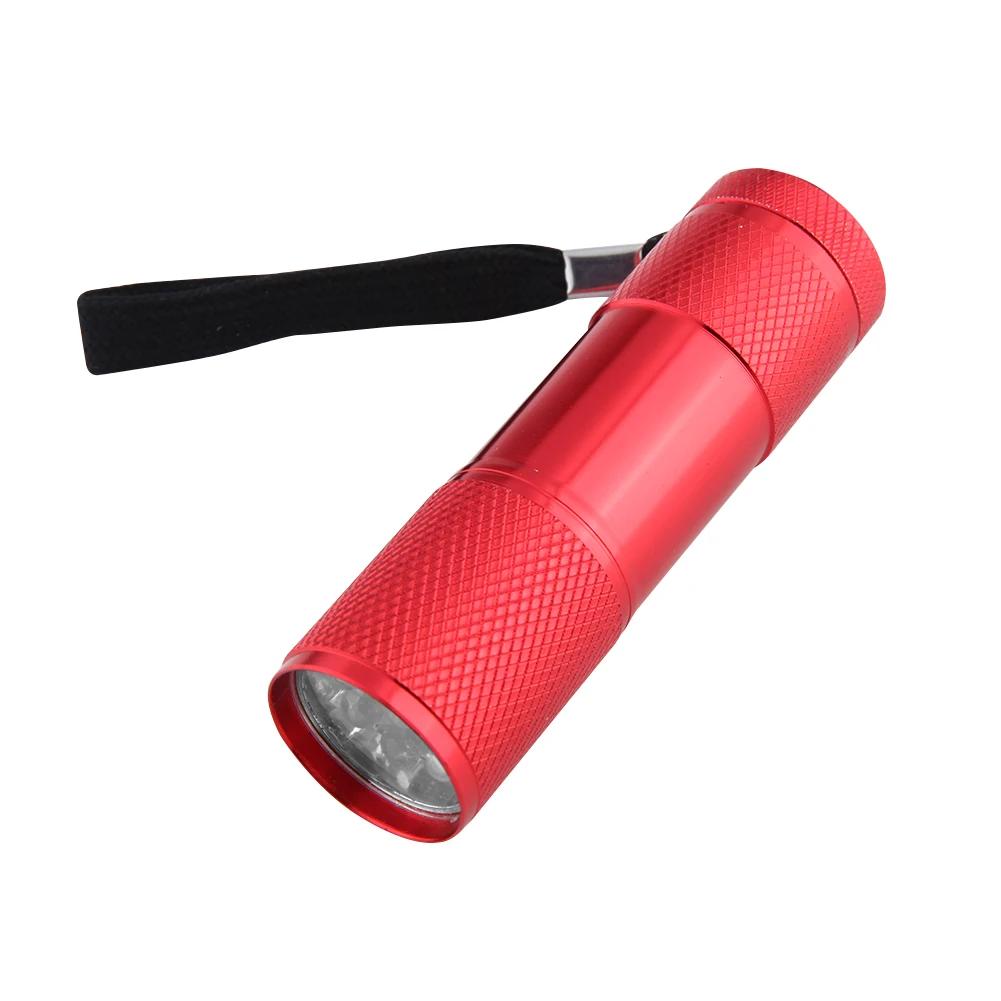 Portable Flashlight Purple Light Anti-Skid 395nm Backlight Ultraviolet Torch Detector Fluorescent Lamps Supplies