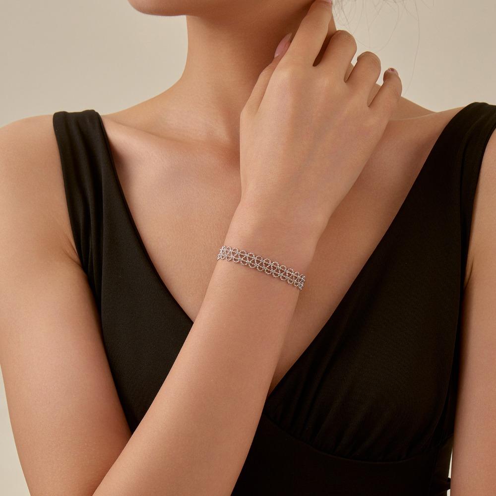 Elegant Metal Lace Bracelet Exquisite Metal Jewelry Creative Fashion Bracelet Fashion Jewelry