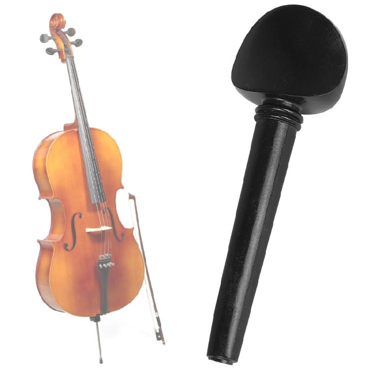 Practical Ebony Tuning Pegs Not Drilling Design for Convenient Replacement and Better Sound Suitable for Most Cellos