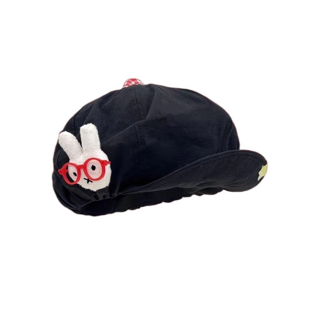 

Милые береты-облачка с кроликом, шляпа художника в японском стиле, модные восьмиугольные кепки, уличная одежда чёрный