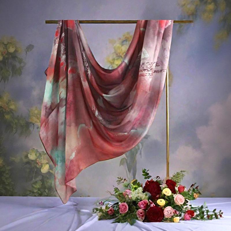 Femei Hijab Eșarfă Elegantă pentru Cap Protecție Solară Eșarfă Design Floral Eșarfă Musulmană Moale și Respirabilă 80x180cm