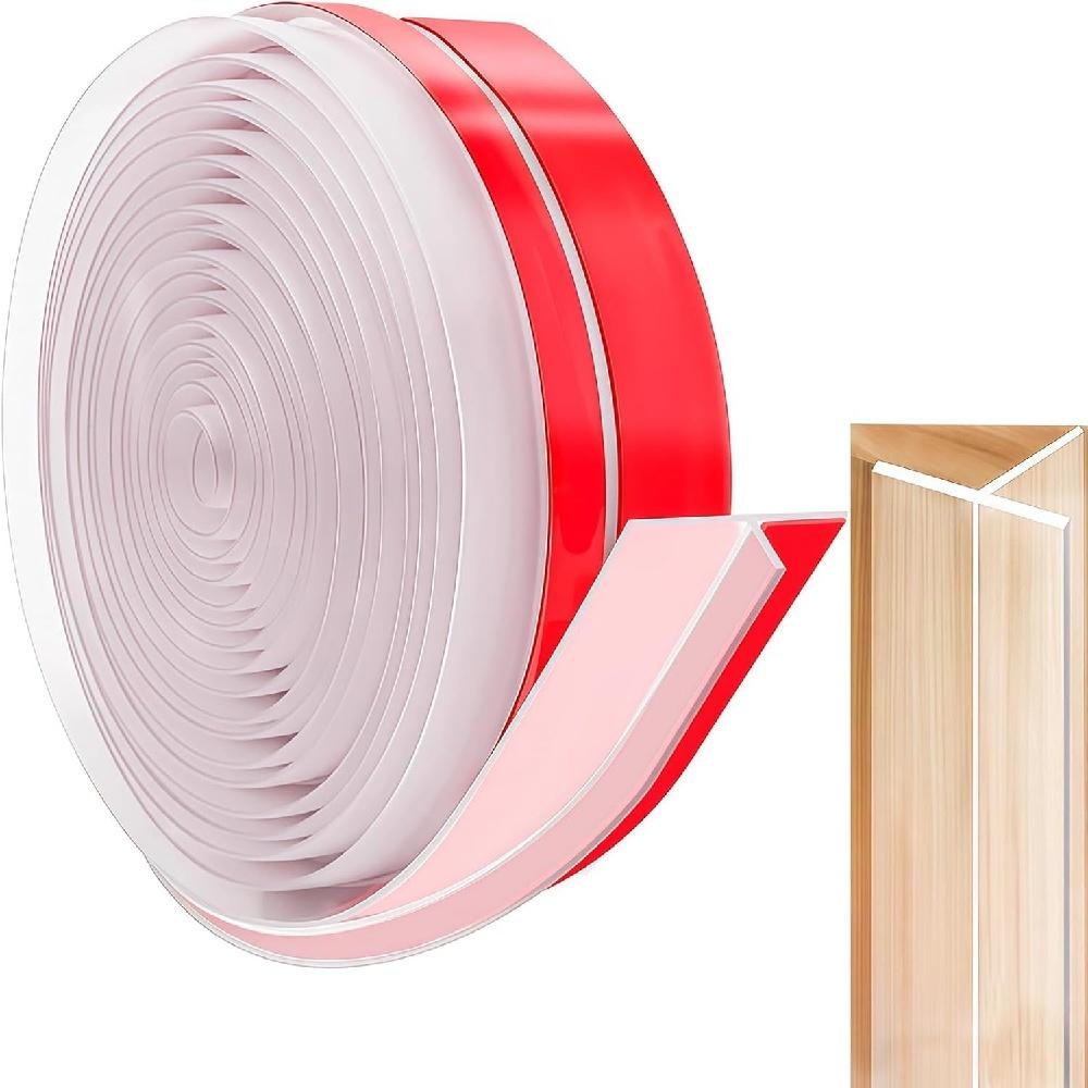

1pc 1m/3metersX3cm T-Shaped Seal Strip for Door Frame, Clear Silicone Weather Stripping, Strong Adhesive Door Draft Stopper 1m