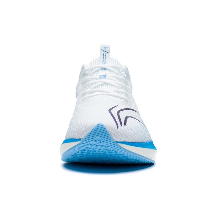 Li Ning Red Hare 5 Pro Stoff Dämpfung Rutschfest Abriebfest Niedrig geschnitten Laufschuhe Herren Weiß Blau ARMS003-10