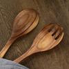 Mixing Scoop Dinner Kitchen Tools Salad Cutlery Serving Wooden Spoon Tableware Fork Large Spoons