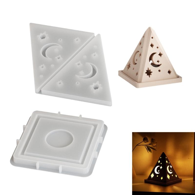 Innovative Silicone Mold For Crafting Unique Pyramid Candle Holders Unique Candle And Holiday Decorations Mould