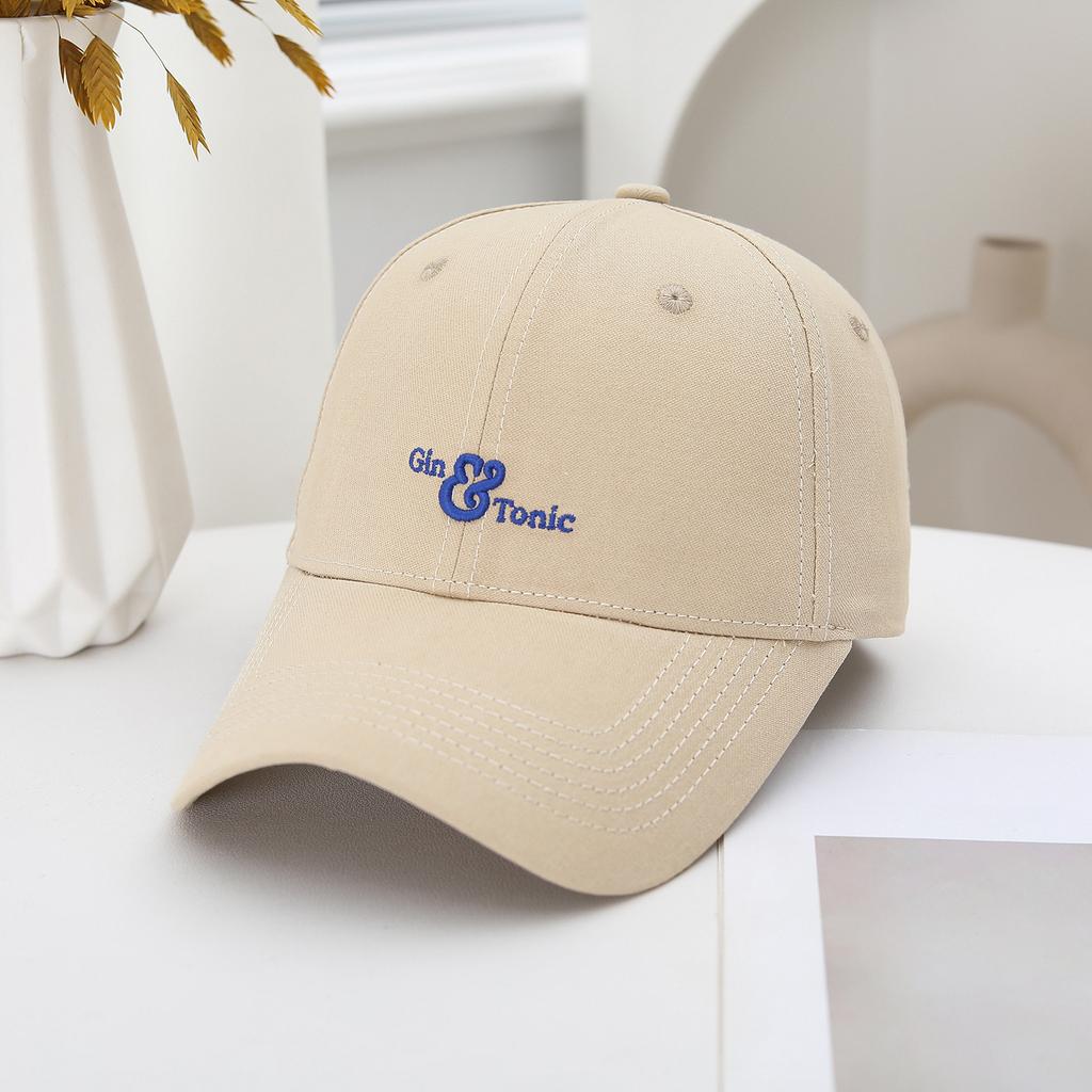 2026 Spring And Autumn Embroidery Simple Baseball Cap Men'S And Women'S Sunscreen Shade Breathable Soft Top Fashion Cap