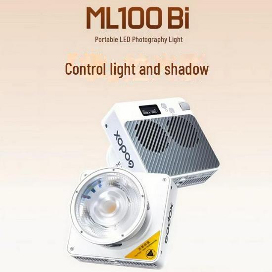 GODOX ML100Bi Bi-Color Portable COB Photography Light for Outdoor and Live Broadcast