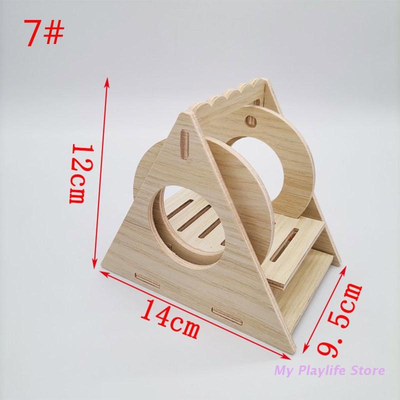 Hamsterhaus, Holzversteck, Kletternest, Lebensraumdekor, kleine Villa, Spielzeug für Mini-Rennmäuse, Goldbären, Meerschweinchen, kleine Haustiere