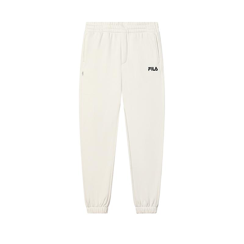 New FILA Knitted Sweatpants Men's Steam White F51M449601FIV