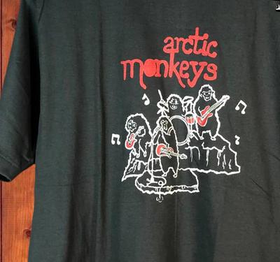 VINTAGE retro Arctic Monkeys grupės roko marškinėliai juodi Unisex marškinėliai Visų dydžių JJ4164