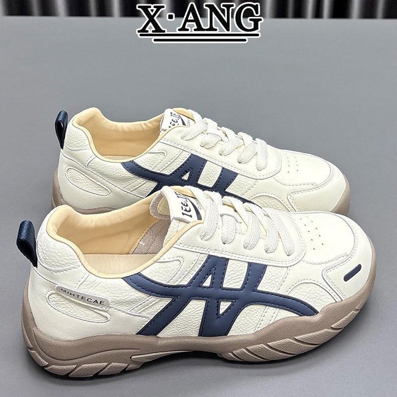 Leather platform women's children's shoes autumn new versatile lightweight casual sports shoes