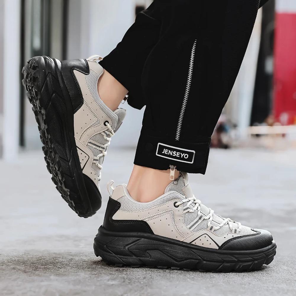 Atmungsaktive Mesh Outdoor-Sneaker Herren Rutschfeste Wanderschuhe Abriebfeste Freizeitsneaker für Trekking Camping Wandern