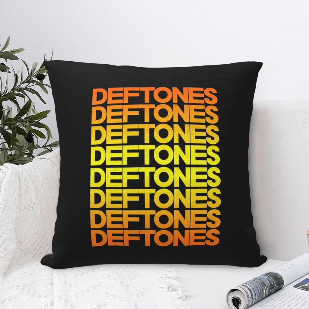 Metal Punk Rock Deftones Square Pillowcase Cushion Cover Pillow Case Throw Pillow Cover for Home Bedroom Car