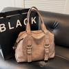 PU Leather Underarm Bag Retro Crossbody Bag with Adjustable Strap Tote Bags for Women